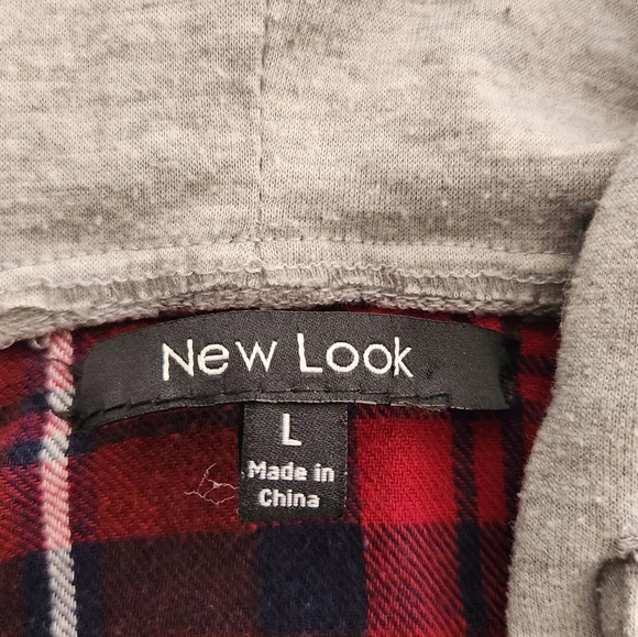 New Look Hooded Flannel Shirt - Picture 6 of 7